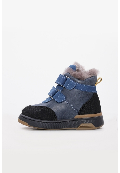 Tugerdi İçi Kürklü Dışı Hakiki Deri  Siyah Kot Unisex Çocuk  Bot AH08157112412820