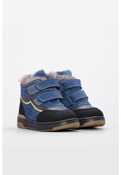 Tugerdi İçi Kürklü Dışı Hakiki Deri  Siyah Kot Unisex Çocuk  Bot AH08157112412820