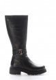Tugerdi Siyah İçi Kürklü Hakiki Deri Fermuarlı Termo Taban Kaliteli Kadın Çizme TG09257112611042