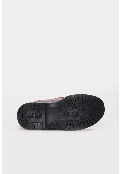 Tugerdi İçi Kürklü Dışı Hakiki Deri Taba Unisex Çocuk Klasik Bot AH08006112416107