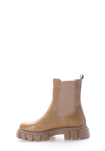 Tugerdi Vizon Floter Hakiki Deri İçi Kürklü Kauçuk Taban Kaliteli Klasik Kadın Bot TG09710112616417