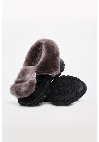 Tugerdi İçi Kürklü Dışı Hakiki Rugan Deri Siyah Kız Çocuk Kar Botu AH08157112412882