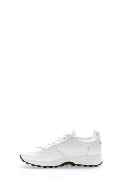 Tugerdi Beyaz İçi Dışı Hakiki Deri Bağcıklı Hafif Taban Kaliteli Erkek Casual Ayakkabı TG097231315480