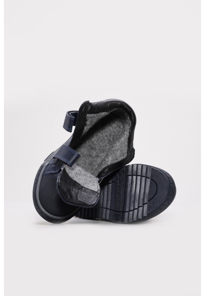 Tugerdi Kaliteli Hakiki Deri Lacivert Tarz Unisex Çocuk Spor Bot AH08612196116316