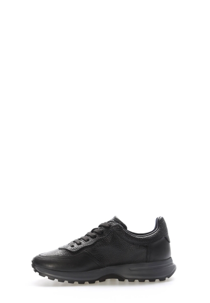 Tugerdi Siyah İçi Dışı Hakiki Deri Hafif Taban Bağcıklı Kaliteli Erkek Spor Ayakkabı TG097231315480