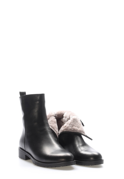 Tugerdi Kaliteli Hakiki Deri Siyah Kadın Bot AH0825719261735