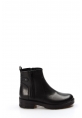 Tugerdi Hakiki Deri Siyah Termo Taban Fermuarlı Klasik Kadın Bot TG0990119261509