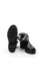 Tugerdi Hakiki Deri Siyah Termo Taban Fermuarlı Klasik Kadın Bot TG0990119261509