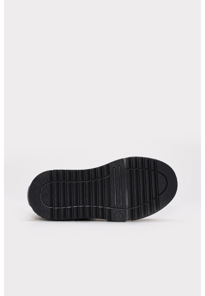 Tugerdi Kaliteli Hakiki Deri Siyah Tarz Unisex Çocuk Spor Bot AH08612196116316