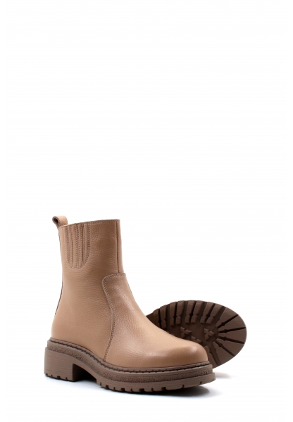 Tugerdi Vizon Floter Hakiki Deri Fermuarlı Termo Taban Kadın Bot TG09257192611034