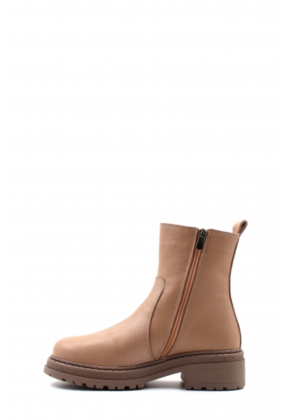 Tugerdi Vizon Floter Hakiki Deri Fermuarlı Termo Taban Kadın Bot TG09257192611034