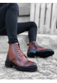 Tugerdi Taba Hakiki Deri Bağcıklı Fermuarlı Termo Taban Erkek Yarım Bot TGE06006337