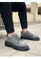 Tugerdi Gri Süet Akıllı Lastik Bağcık Yüksek Hafif Taban Erkek Günlük Ayakkabı TGE230395