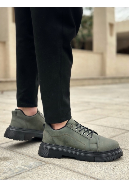 Tugerdi Haki Akıllı Lastik Bağcık Yüksek Hafif Taban Erkek Günlük Ayakkabı TGE230395