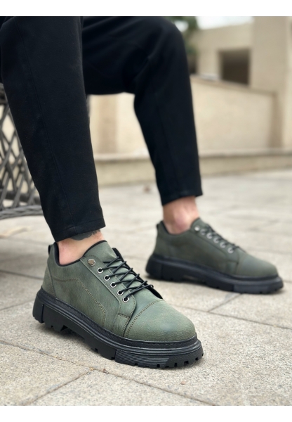 Tugerdi Haki Akıllı Lastik Bağcık Yüksek Hafif Taban Erkek Günlük Ayakkabı TGE230395