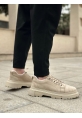 Tugerdi Krem Süet Akıllı Lastik Bağcık Yüksek Hafif Taban Erkek Günlük Ayakkabı TGE230395