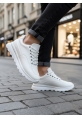 TGE0246 Beyaz Bağcıklı Yüksek Taban Günlük Erkek Ayakkabı