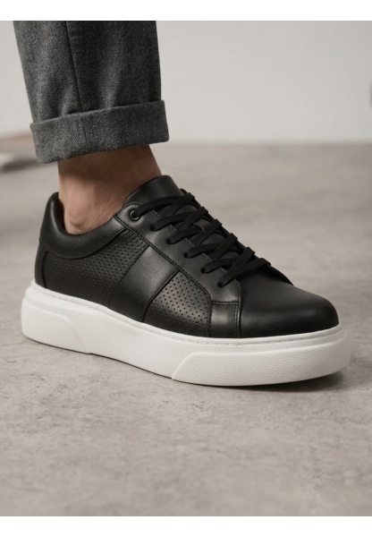 TGE0247 Erkek Sneaker Günlük Casual Spor Ayakkabı Siyah