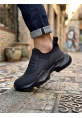 Tugerdi Siyah Bağcıksız Rahat Hafif Yüksek Siyah Taban Tarz Erkek Spor Yarım Bilek Bot TGE230552