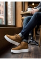 Tugerdi Taba İçi Kürklü Bağcıklı Hafif Taban Tarz Erkek Spor Bot TGE230700