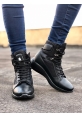 Tugerdi Siyah Boksör Siyah Hafif Taban Bağcıklı Unisex Spor Postal Bot TGER230936789