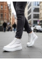 Tugerdi Beyaz Bağcıklı Yüksek Hafif Taban Tarz Erkek Spor Bot TGE230863