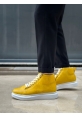Tugerdi Sarı Bağcıklı Yüksek Hafif Beyaz Taban Tarz Erkek Spor Bot TGE230863 