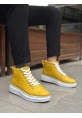 Tugerdi Sarı Bağcıklı Yüksek Hafif Beyaz Taban Tarz Erkek Spor Bot TGE230863 