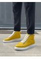 Tugerdi Sarı Bağcıklı Yüksek Hafif Beyaz Taban Tarz Erkek Spor Bot TGE230863 
